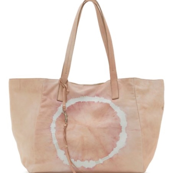 Lucky Brand Handbags - Lucky Brand Mauve & Beige Tie-Dye Euma Leather Tote